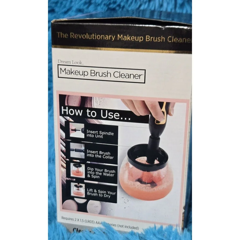 Dream Look Electric Makeup Brush Cleaner Cleaning Machine, Black